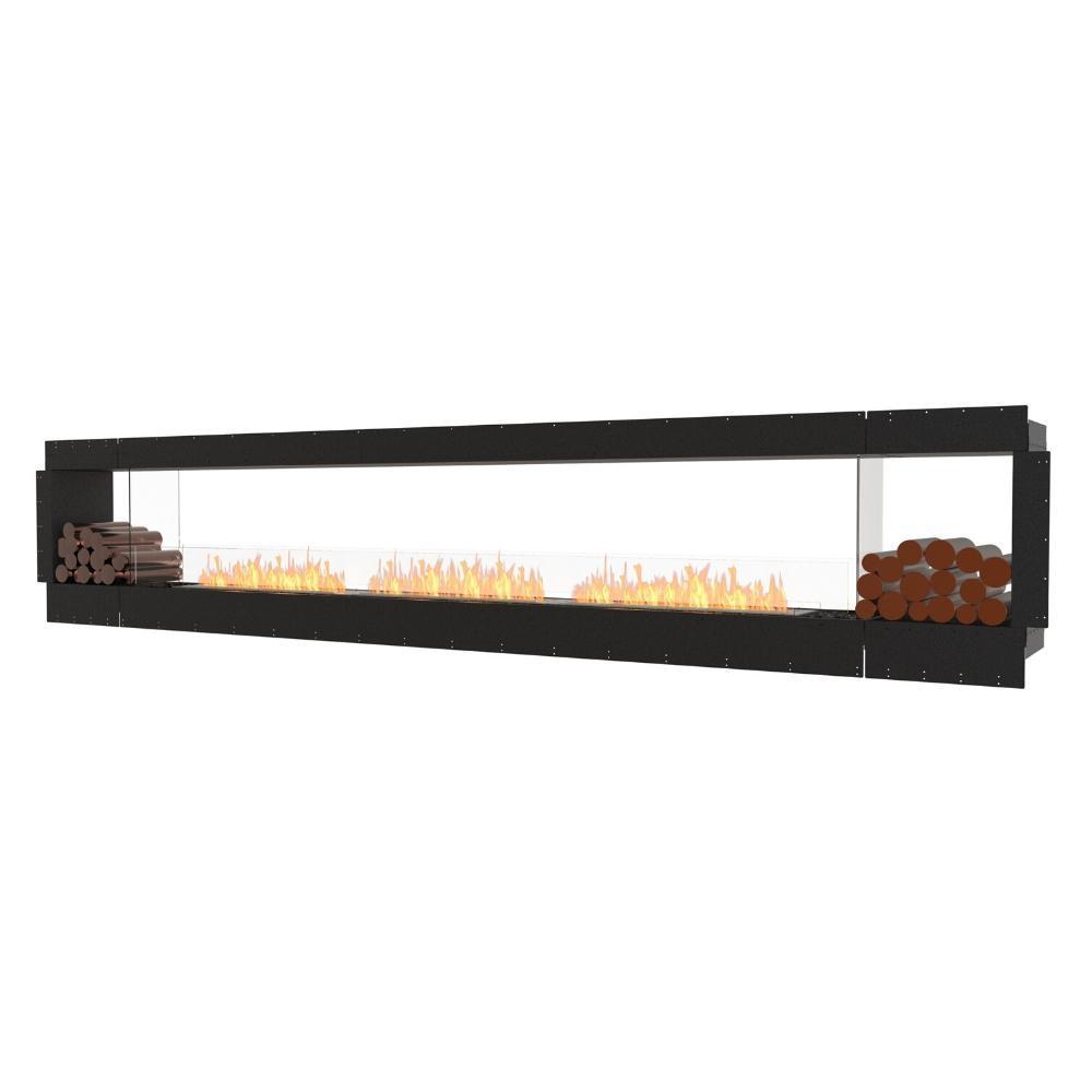 EcoSmart Fire Flex Double Sided Ethanol Firebox with Decorative Box