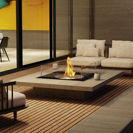 EcoSmart Fire Square 22 Indoor/Outdoor Fire Pit Kit