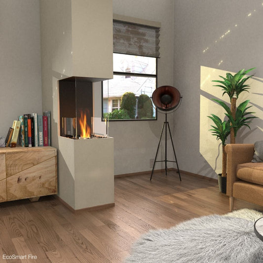 EcoSmart Fire Flex Ethanol Firebox with One Closed Side