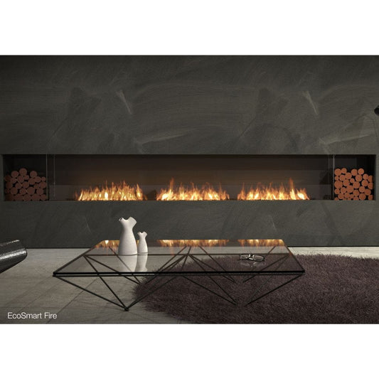 EcoSmart Fire Flex Single Sided Ethanol Firebox with Decorative Box