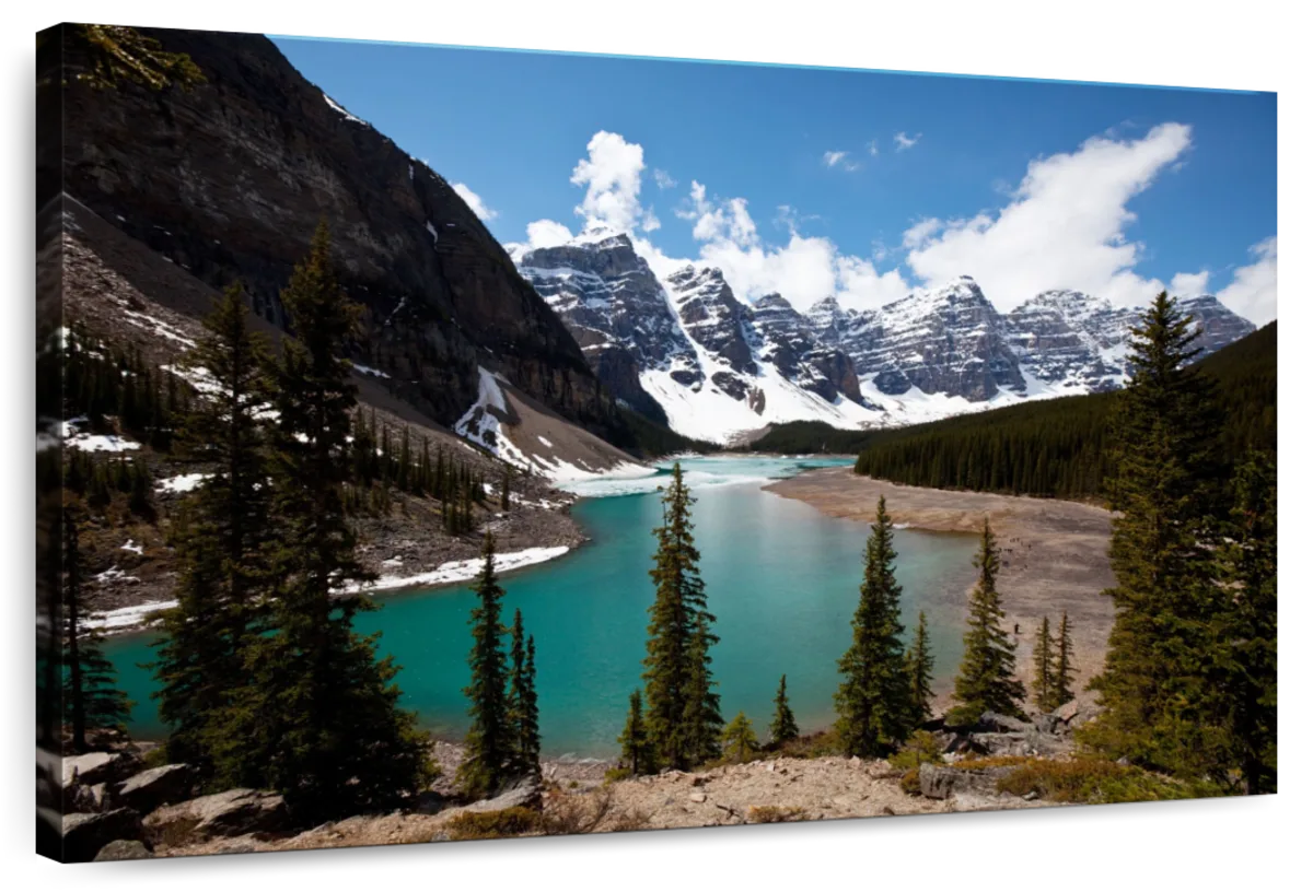 Moraine Lake At Banff Park Wall Art