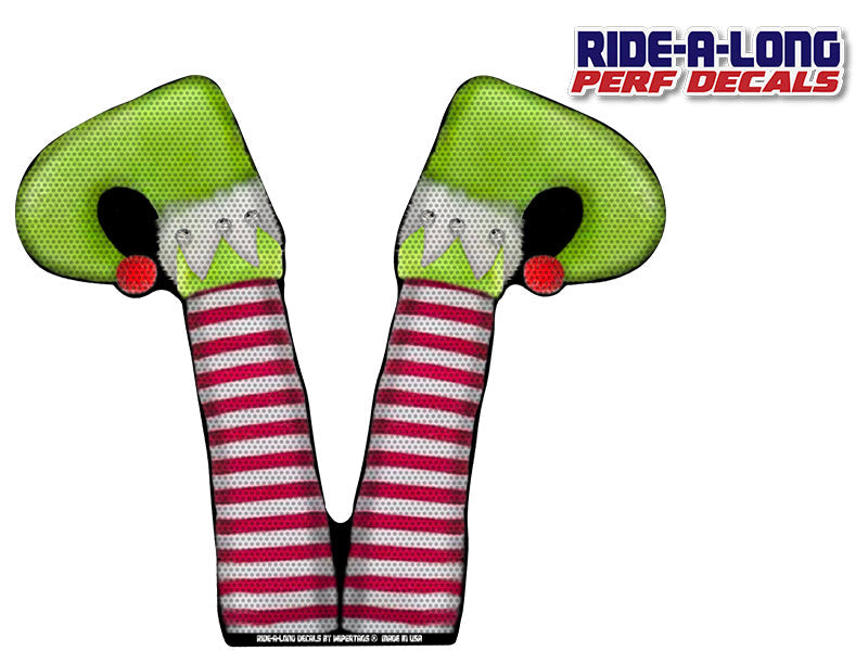 Elf Legs *RIDE A LONG* Perforated Decal