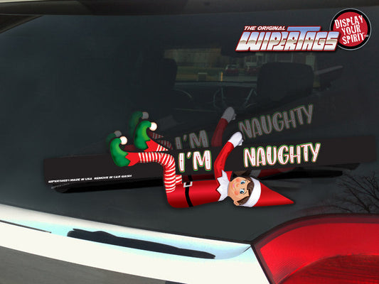 Elf on a Wiper - Naughty or Nice WiperTags