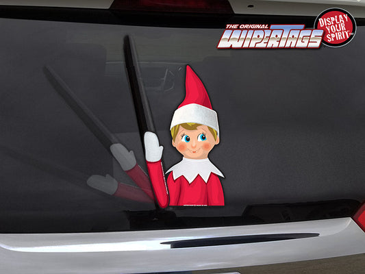 Elfy Elf Waving WiperTag