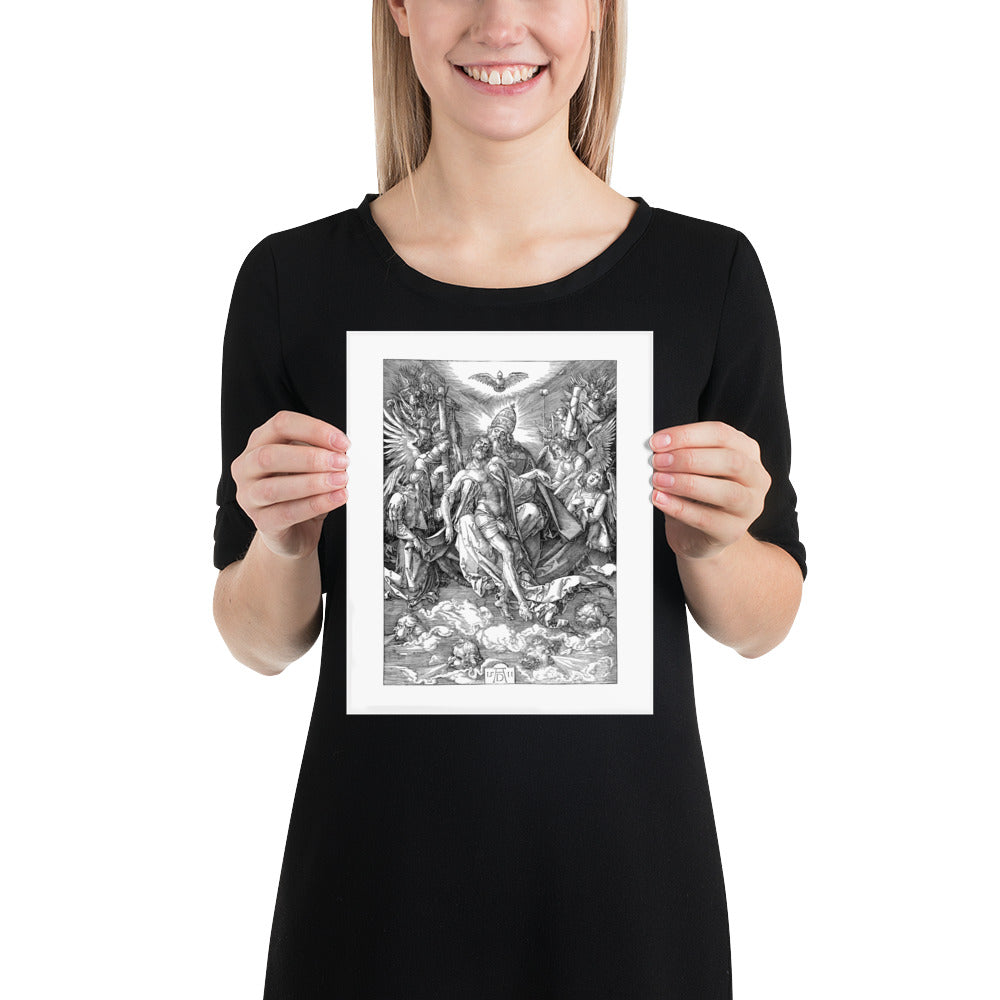 The Holy Trinity by Albrecht Durer Woodcut Reproduction Print