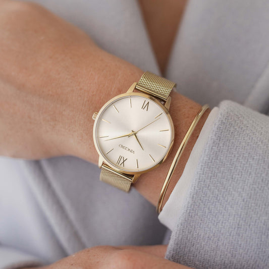 The Eros Mesh - Gold + Satin