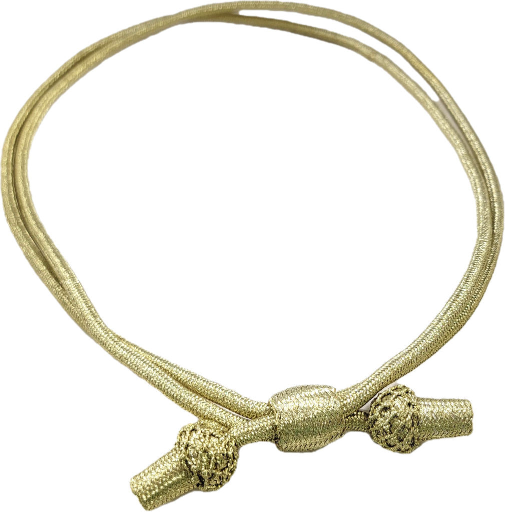 Officer Hat Cord - Braided Silk with Acorns