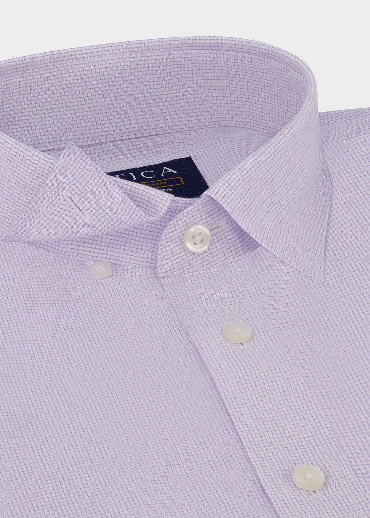 EVERYDAY Lavender Micro Grid Shirt