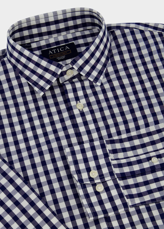 EVERYDAY Navy Gingham Shirt