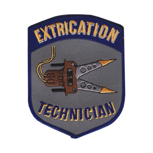 Extrication Technician Shield Patch Gray