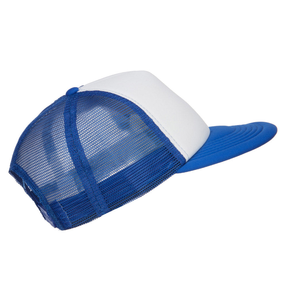 Flat Bill Trucker Snapback Cap