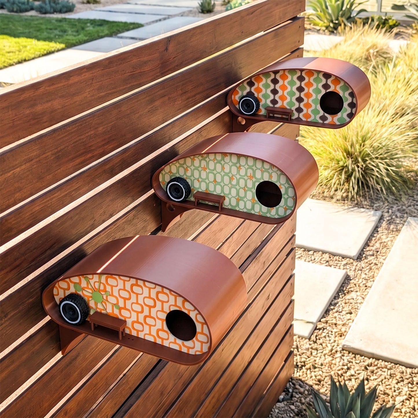 ADG42 Mid-Century Birdhouses | Retro RV Park Collection