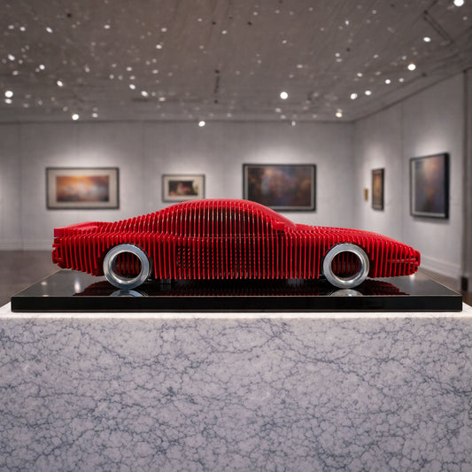 Terra Rossa Metal Car Sculpture - MT1495