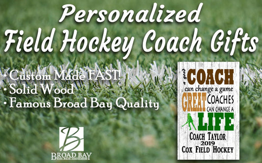 Field Hockey Coach Gift Plaque PERSONALIZED for Great Coaches