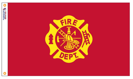 Firefighter Department Seal Flag – Outdoor | Made in USA