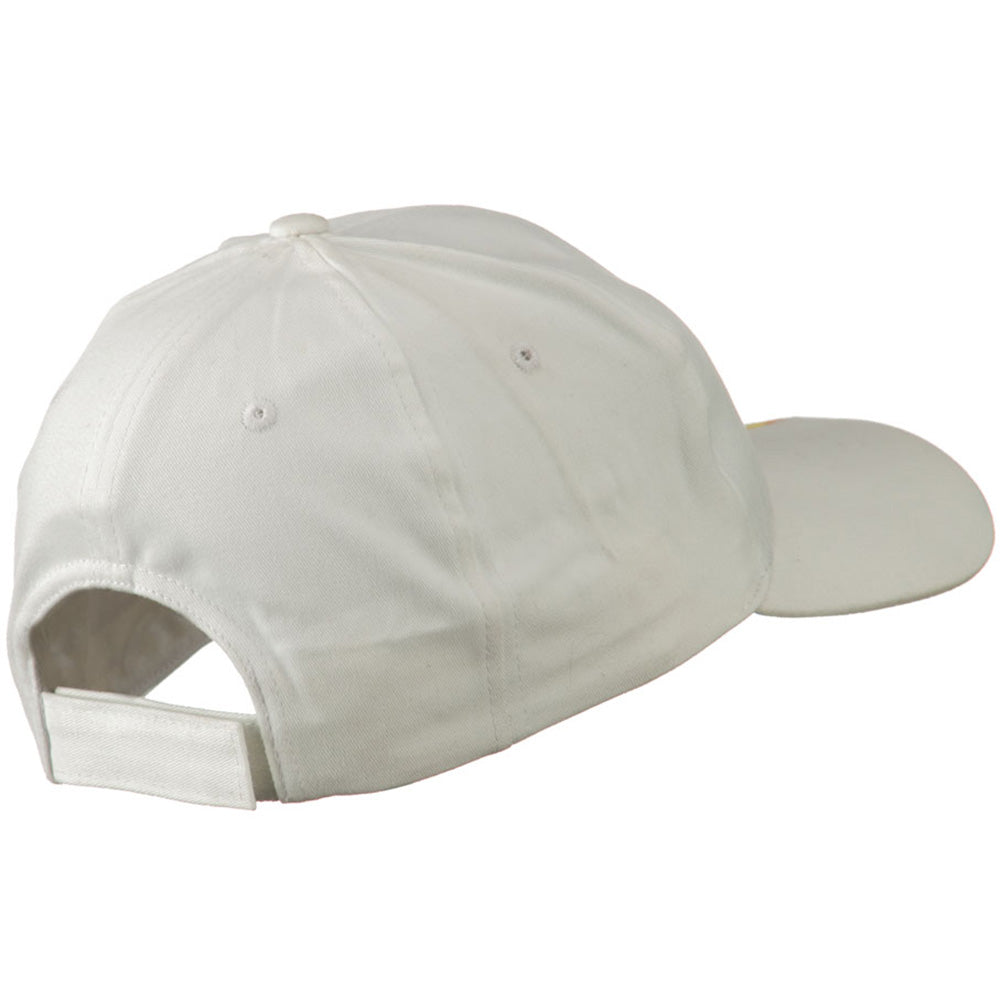 Brushed Cotton Embroidered Flame Logo Cap