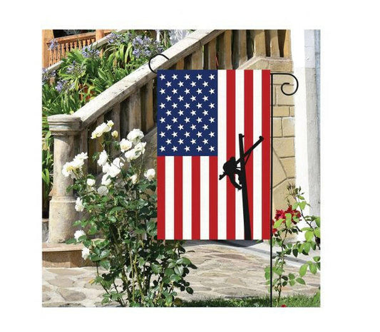 Lineman Garden Flag