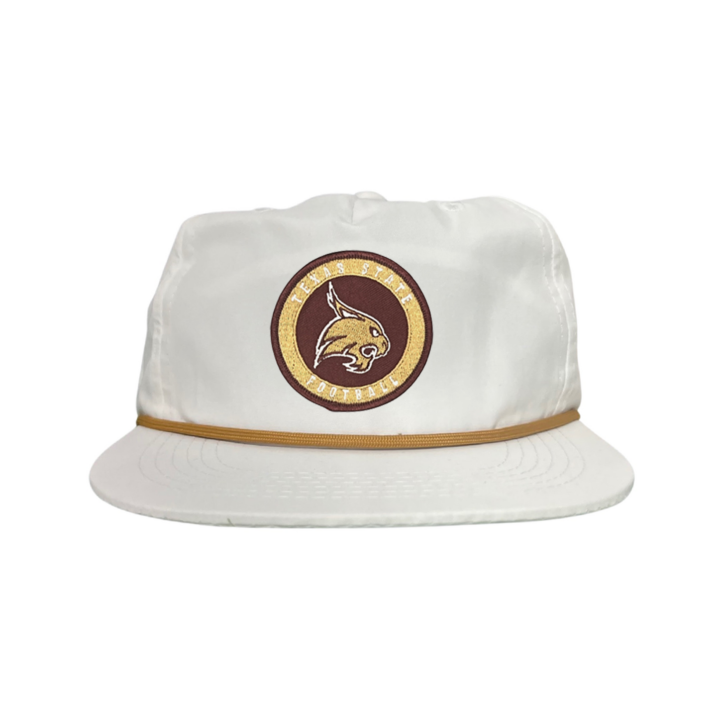 Texas State Football Supercat Circle Patch / Hats 094 / TXST016 / MM