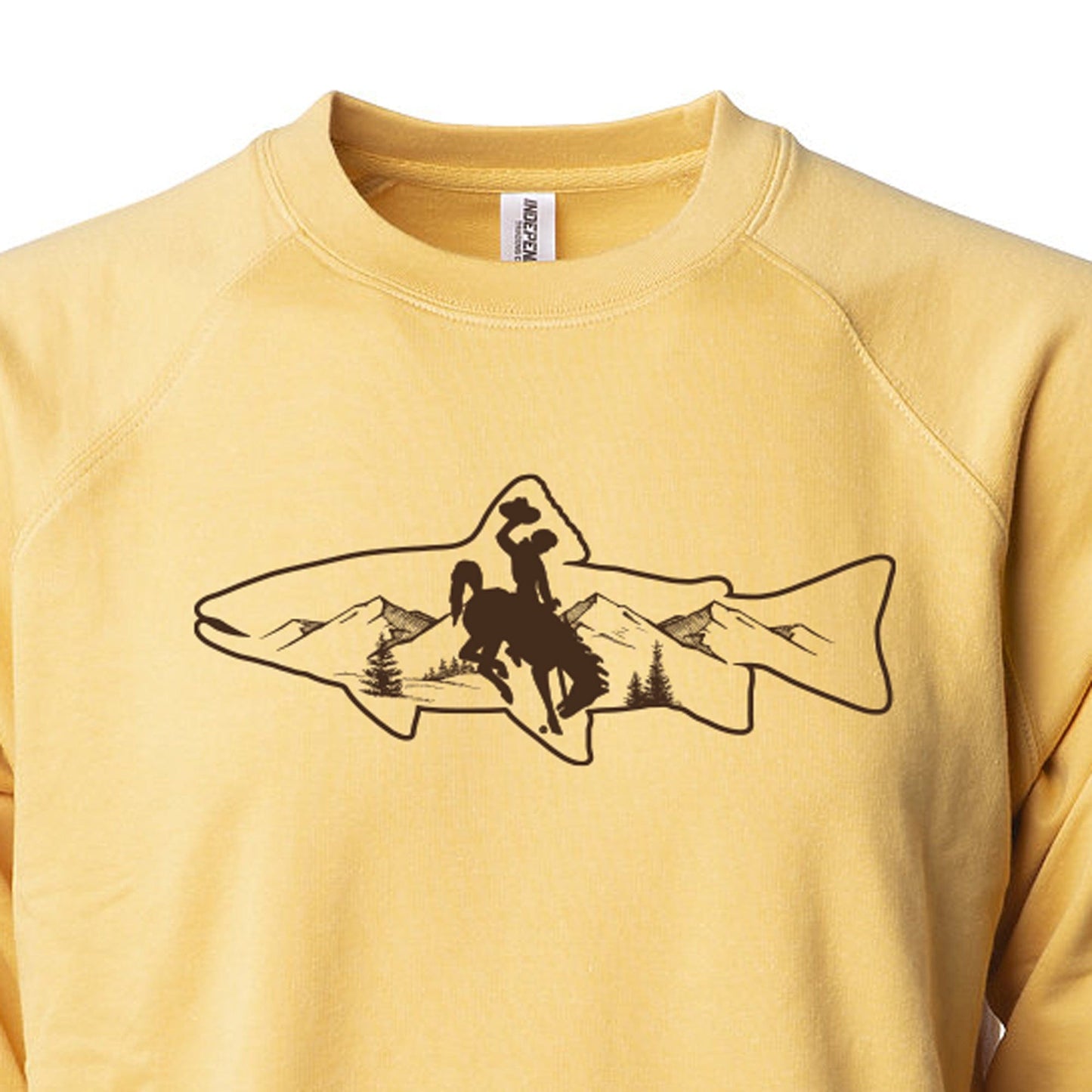 Wyoming Steamboat Trout Crewneck Sweatshirt