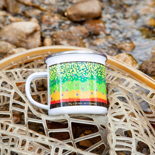 Trout Pattern Camp Mugs