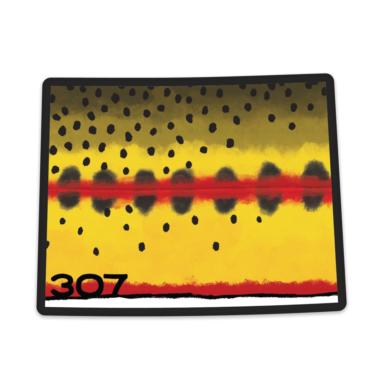 Wyo Golden Trout Pattern Sticker
