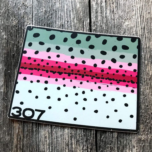 Wyo Rainbow Trout Pattern Sticker