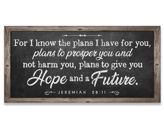 For I Know The Plans 2 - Canvas