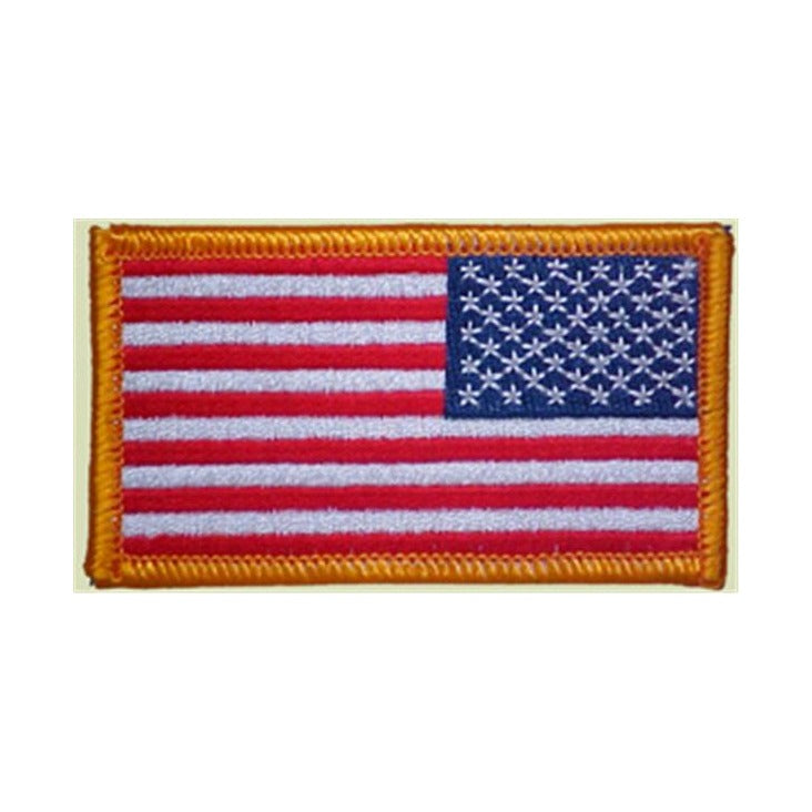 Full Color Reverse American Flag Patch - Military Standard