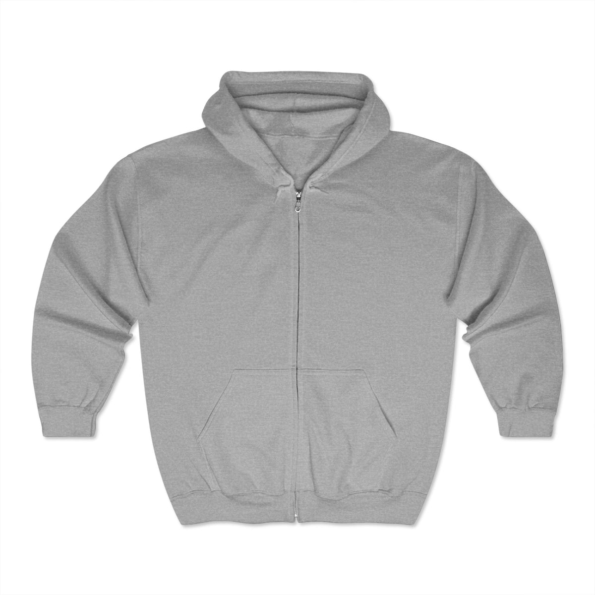 Full Zip Hoodie - YinzerShop Heavy Blend Hoodie With Embroidered Chest Logo