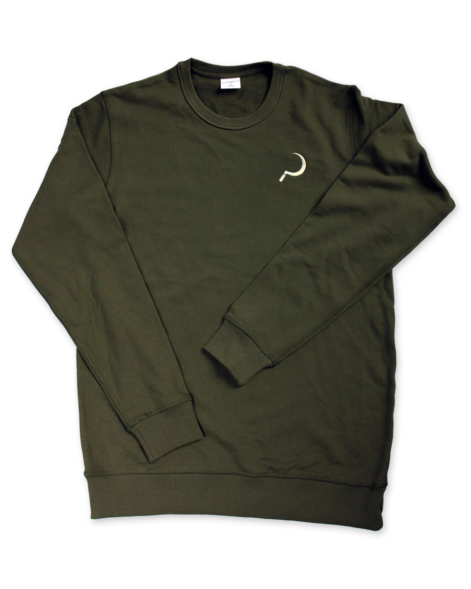 Ground Control Crew Sweater - Army Green