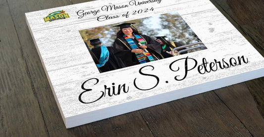 George Mason Graduation Frame - Class Year Picture Plaque - Custom - Upload Your Photo, Name & Class Year – 10.5"x10.5"