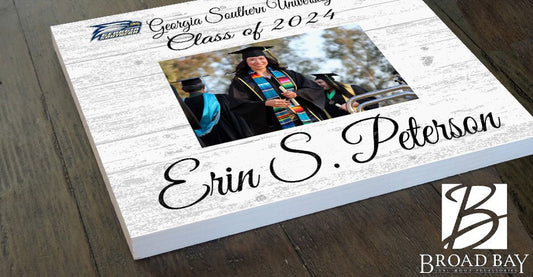 Georgia Southern Graduation Frame - Class Year Picture Plaque - Custom - Upload Your Photo, Name & Class Year – 10.5"x10.5"