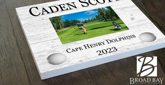 Golf Award Recognition Photo Plaque Season Year End Gift for Player, Coach or MVP
