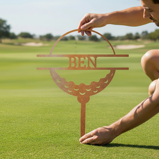 Golf Ball Personalized Gifts - Custom Metal Sign