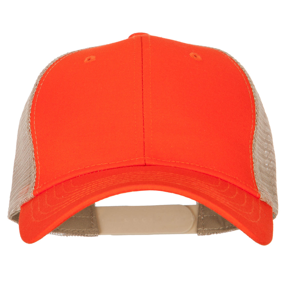 6 Panel High Profile Cotton Mesh Cap