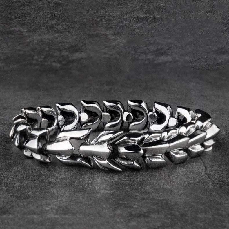 Vintage Dragon Scale Stainless Steel Bracelet