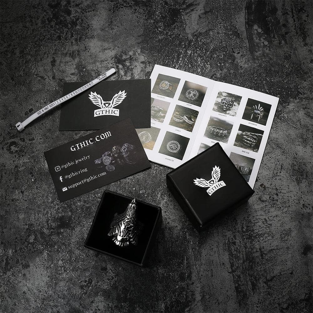 Crow 316L Stainless Steel Beast Ring