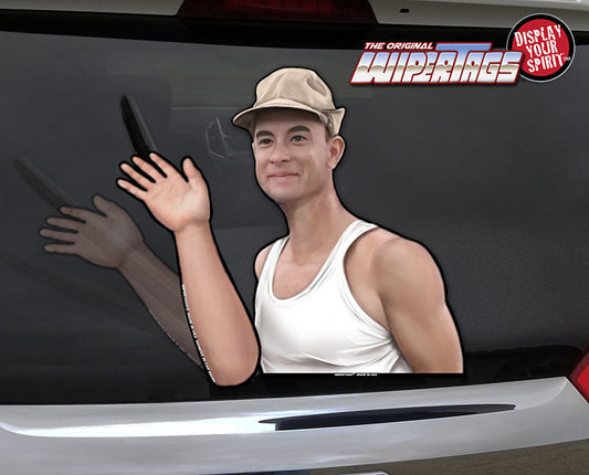 Shrimp Boat Captain Waving WiperTags