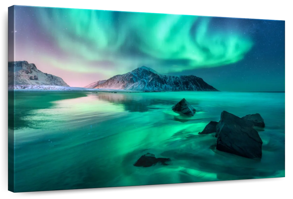 Lofoten Islands Aurora Wall Art