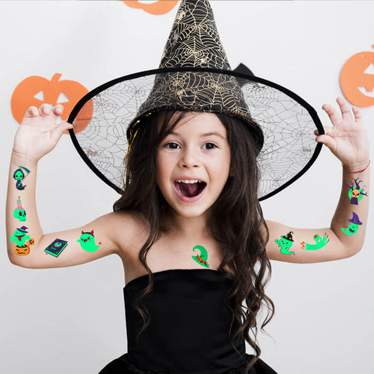 Halloween Cartoon Luminous Waterproof Tattoo Stickers