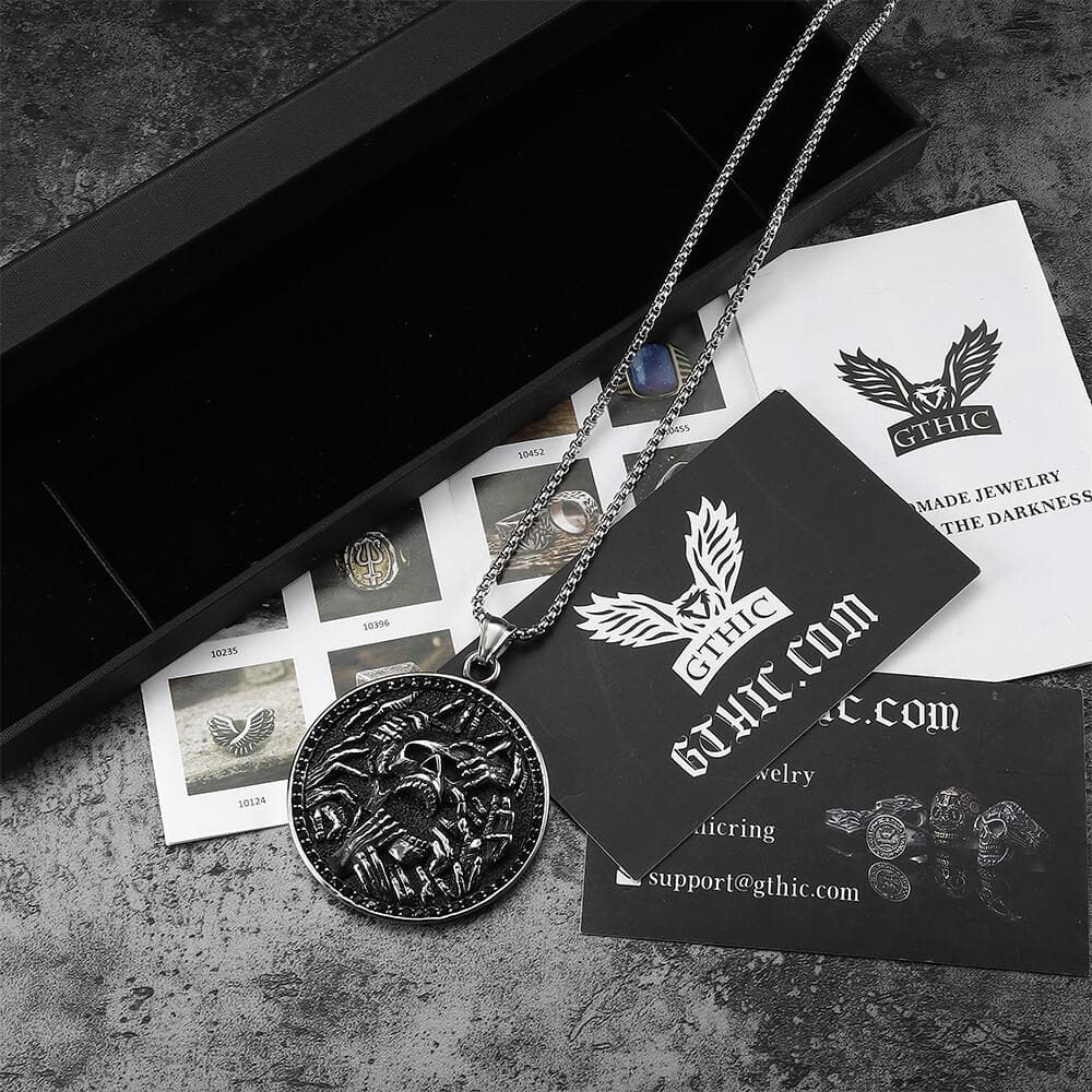 Halloween Hell Ghost Stainless Steel Pendant