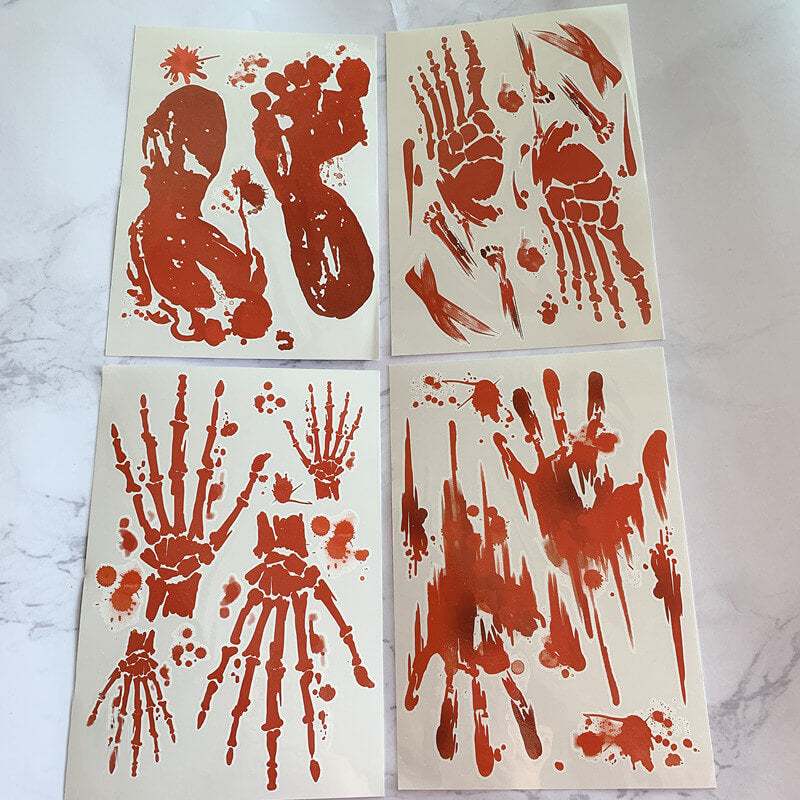 Halloween Skull hand Tempoprary Tattoo Sticker