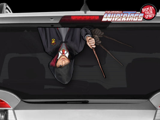 Boy Wizard Waving Wand WiperTag