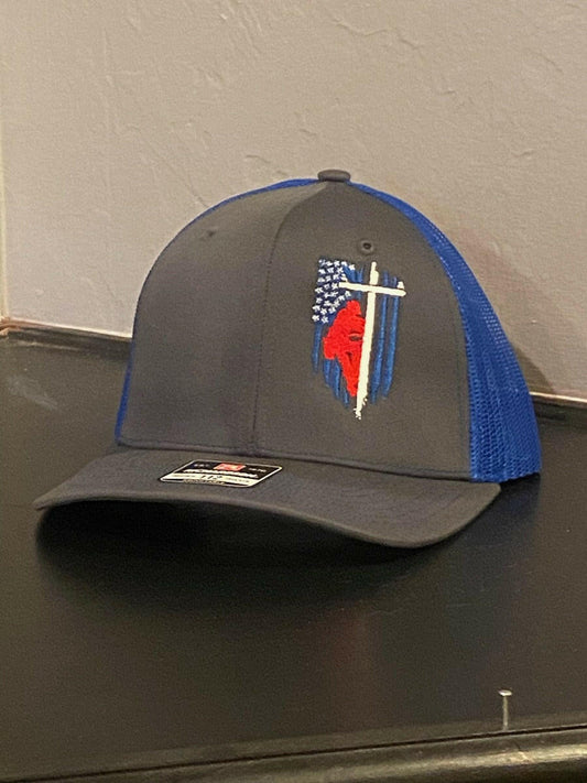 Embroidered Lineman Flag Hat