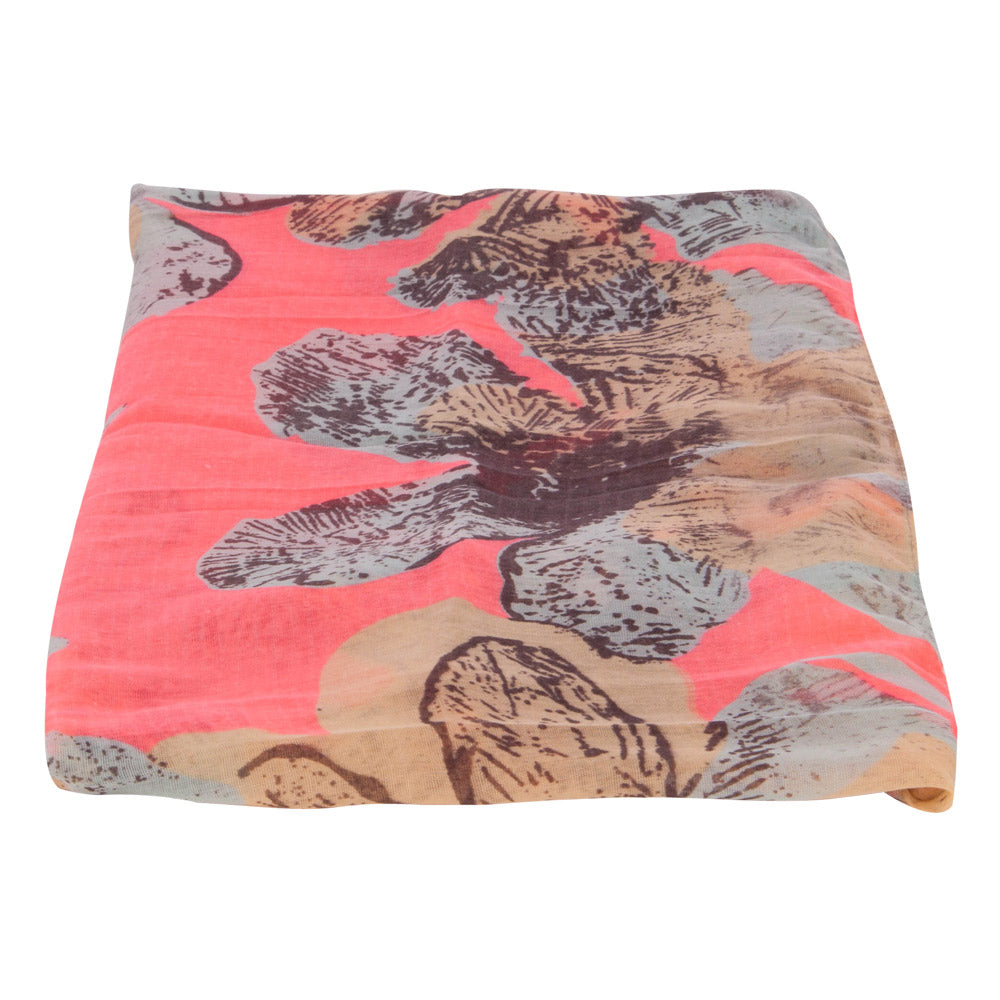 Hibiscus Flower Summer Scarf