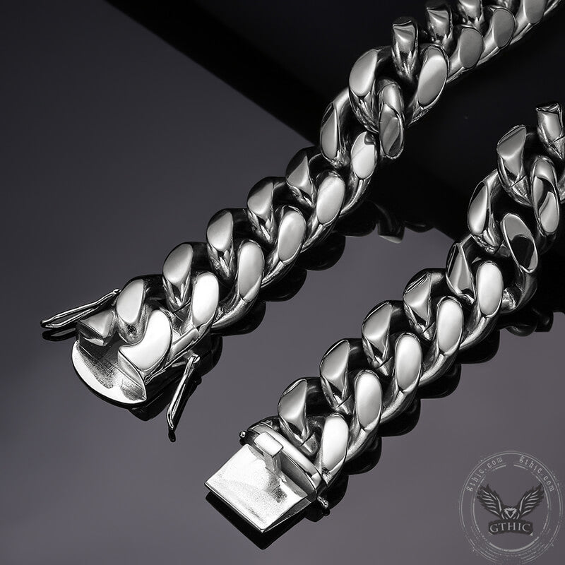 Heavy Cuban Link Chain Stainless Steel Necklace