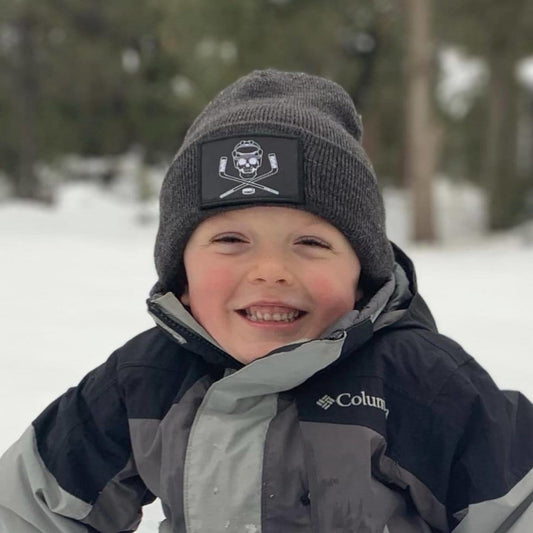 Hockey - Goon - Black Background - Removable Patch