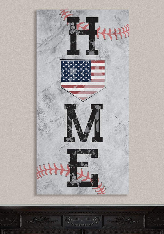 Home Baseball - Canvas