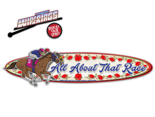 All About That Race Horse Racing WiperTags