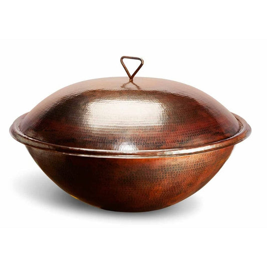 HPC 31-Inch Tempe Round Copper Gas Fire Bowl